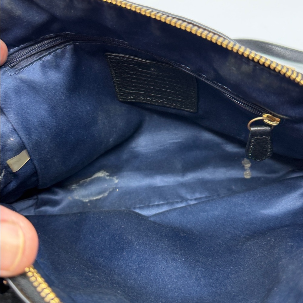 Coach Black Leather Shoulder Bag - Picture 7 of 8